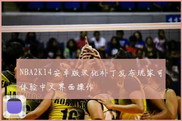 NBA2K14安卓版汉化补丁发布玩家可体验中文界面操作